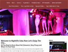 Tablet Screenshot of nightlife-cebu.com